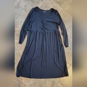 Black Ava & Viv Casual Long Sleeve Dress Size 2X